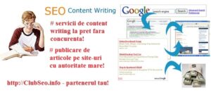 Content writer pentru optimizare SEO