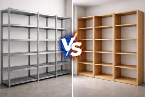 Rafturi metalice vs. Rafturi din PAL – Alegerea durabilă pentru biblioteci și spații de depozitare